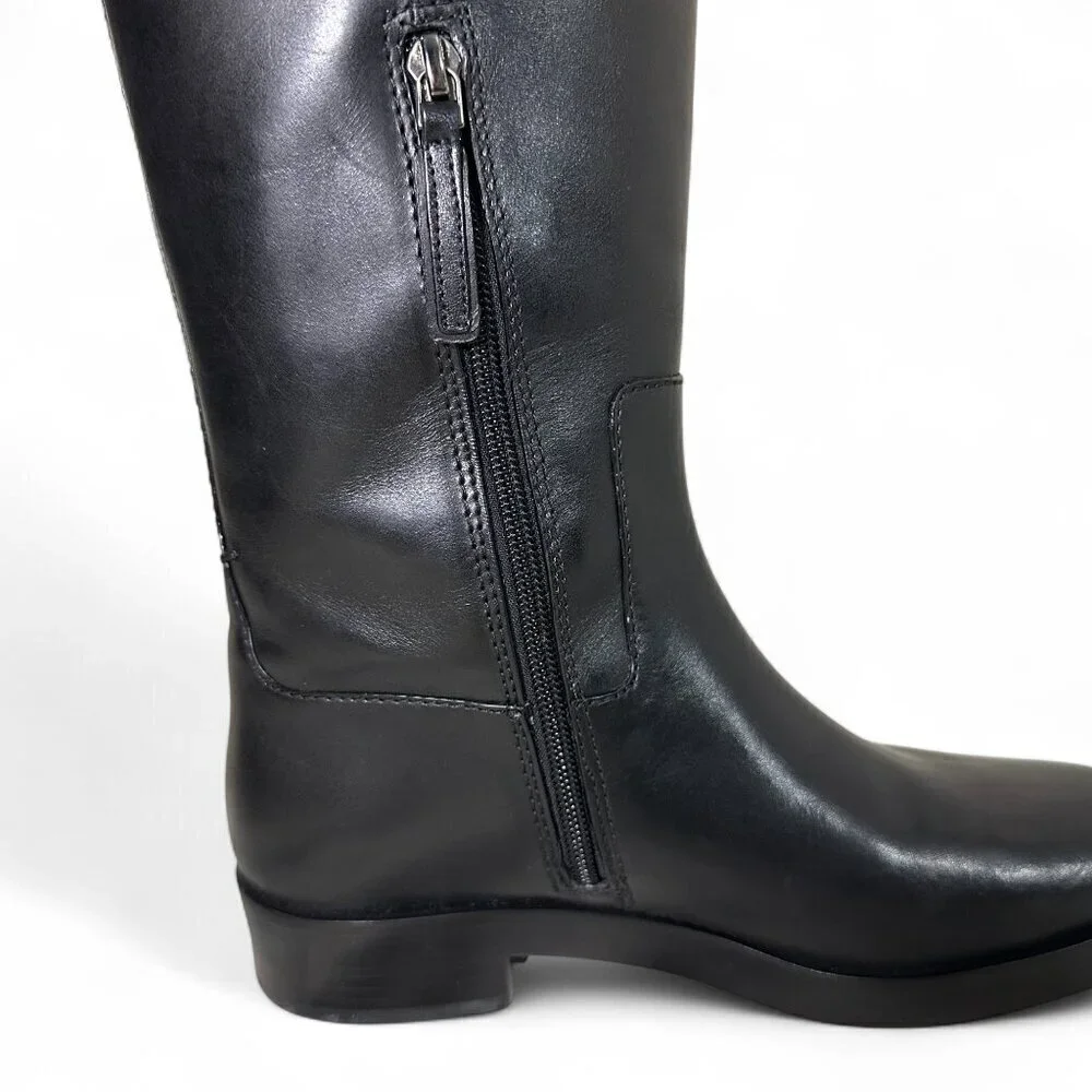 Tory Burch Flat Black Riding Boot Women's 7M NWOT